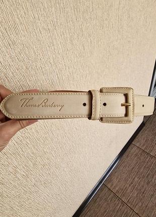 Стильный винтажный ремень, пояс thomas burberry, оригинал1 фото