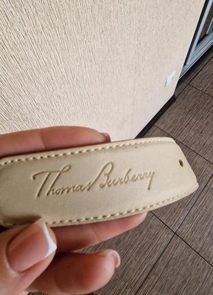 Стильный винтажный ремень, пояс thomas burberry, оригинал9 фото