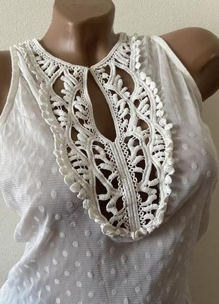 Ніжна молочна блуза мереживна сітка кофтинка с м8 фото
