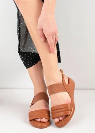Жіночі босоніжки з екошкіри сандалі1 фото