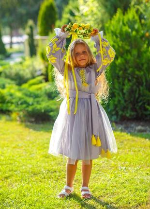 Платье вышиванка праздничное детское