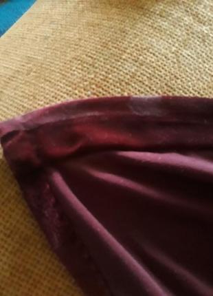 Винтажное красивое бархатное платье с шикарной отделкой, с вышивкой бисером7 фото