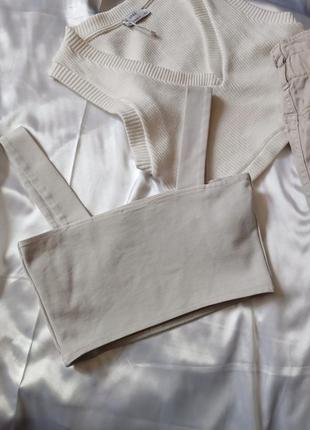 Плотный базовый топ zara s с 36