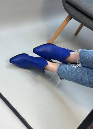 Эксклюзивные ботинки казаки из итальянской кожи и замши женские6 фото