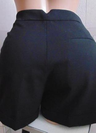 Мегакруті шорти h&m чорні класичні з кишенями висока посадка2 фото