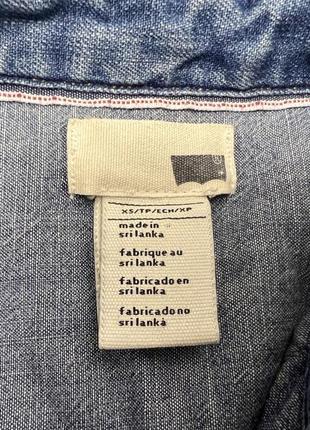 Сорочка джинсова levis, фірмова, розмір xs, відмінний стан6 фото