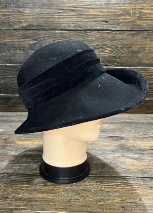 Стильний фетровий капелюх c&a, чорний, розмір 58 см, відмінний стан2 фото
