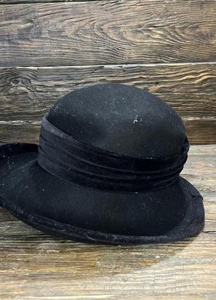 Стильний фетровий капелюх c&a, чорний, розмір 58 см, відмінний стан5 фото