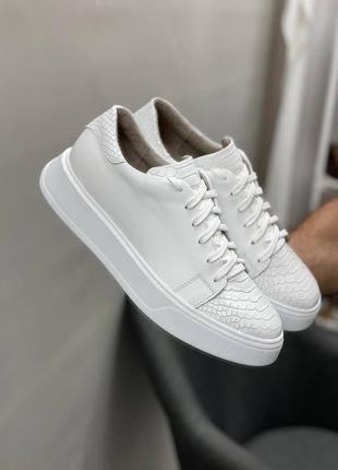 Кожаные женские кеды из натуральной кожи пижаны женккие кед натуральная кожа