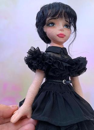 Кукла фетровая wednesday addams