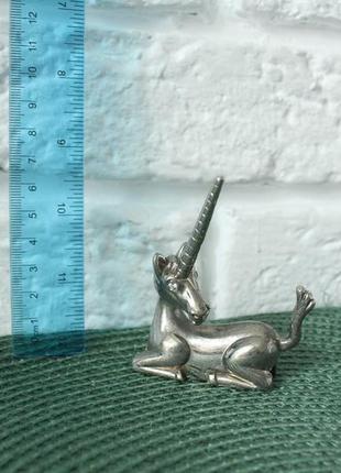 Ring holder unicorn horn холдер для кілечок і інших прикрас єдиноріг. срібне покриття.