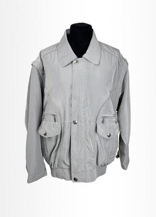 Куртка стильна pedeha the best, світло сіра, розмір l, відмінний стан