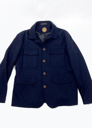 Пальто фірмова common people, made in england, т. синє, розмір xl (54), відмінний стан5 фото