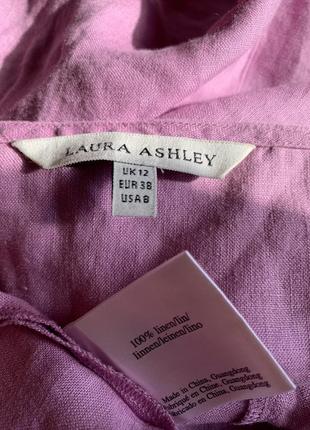 Laura ashley,чудова лляна лавандова сукня з кишенями,льон,38р5 фото