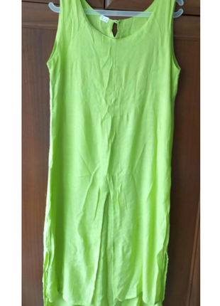 Яскраве літнє плаття/комфортний сарафан з шовку, бавовни1 фото