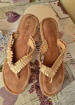 Шлепки#кожа#тамарис#
