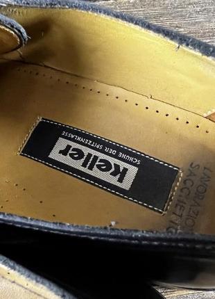 Туфлі шкіряні keller, lavarazione, якісні, розмір 41 (27 см), відмінний стан9 фото