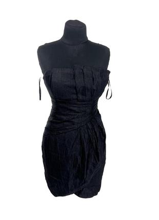 Сукня міні h&m, чорна, стильна, розмір s (36), відмінний стан