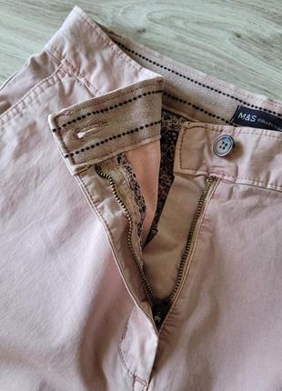 Нові marks & spencer розмір l 12 штани чіноси брюки t57/6474 коралові бежеві завужені5 фото