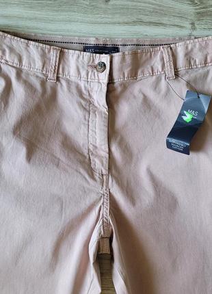 Нові marks & spencer розмір l 12 штани чіноси брюки t57/6474 коралові бежеві завужені3 фото
