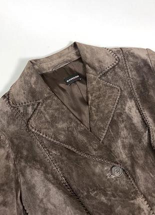 Куртка шкіряна ексклюзивна samoon, розмір 18 (l, 52), як нова8 фото