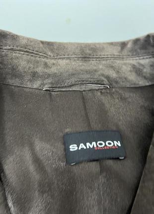 Куртка шкіряна ексклюзивна samoon, розмір 18 (l, 52), як нова6 фото