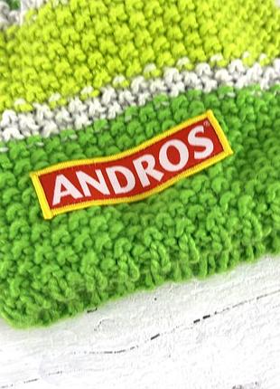 Шапка тепла andros, акрилова з флісовою підкладкою, 54-55 см, відмінний стан