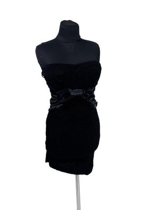 Сукня міні morgan, чорна, стильна, розмір xs (34, відмінний стан