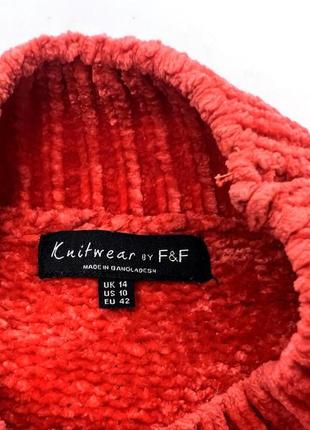 Светр стильний knitwear by f&f, теплий, розмір 14 (м), відмінний стан3 фото