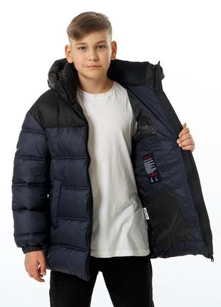 Пуховик зимний для мальчика подростка детский на экопухе german хаки куртка зимняя nestta на зиму9 фото