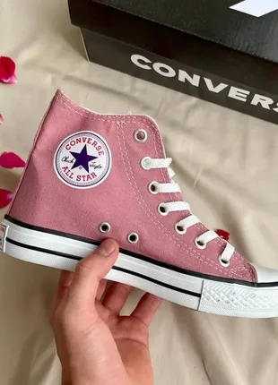 Кеди converse chuck taylor all star hi ‘pink’