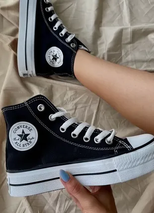 Кеди converse hight x chuck taylor platform ‘black’