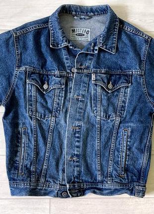 Мужская джинсовая куртка mustang4 фото
