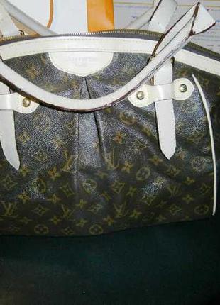 Роскошь ! женская сумка monogram canvas tivoli bag новые кожанные ручки
