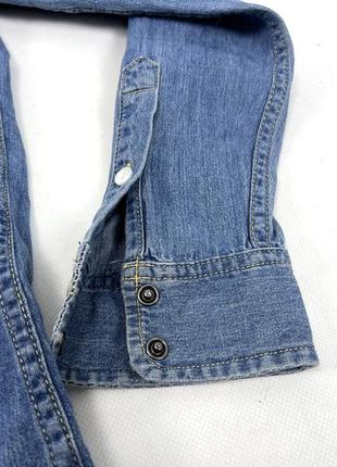 Сорочка джинсова pull&bear, фірмова, на кнопках, розмір 38 (m) відмінний стан5 фото