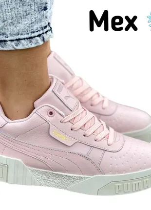 Кросівки теплі на хутрі puma cali pink fur ❄️розпродаж❤