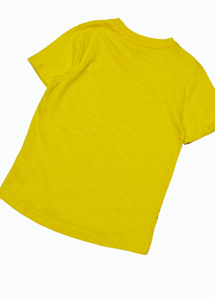 Желтая футболка с динозаврами nutmeg на девочку 3-4 года6 фото