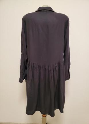 Шикарне стильне брендове віскозне плаття на гудзиках вільного фасону5 фото