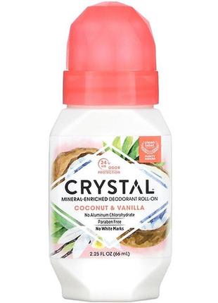 Мінеральний кульковий дезодорант crystal coconut & vanilla1 фото