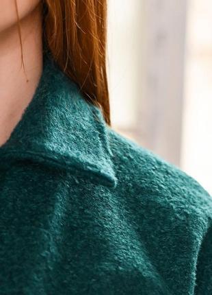 Теплая рубашка пальто в цветах5 фото