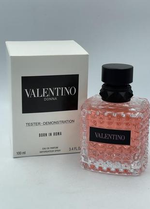 Парфюмированная вода тестер женский аромат в стиле valentino donna born in roma