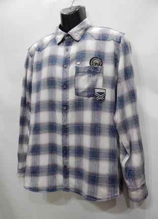 Мужская теплая рубашка с длинным рукавом engbers оригинал р.50 009rtx (только в указанном размере, 1 шт)3 фото