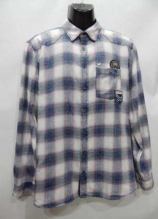 Мужская теплая рубашка с длинным рукавом engbers оригинал р.50 009rtx (только в указанном размере, 1 шт)4 фото