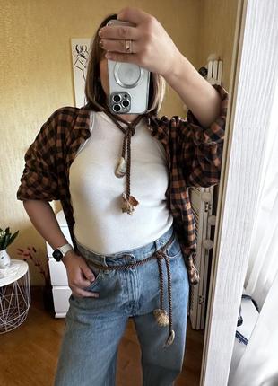 Пояс веревка с ракушками / украшения с ракушками