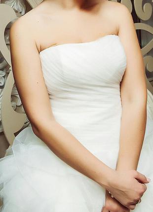 Нежное свадебное платье3 фото
