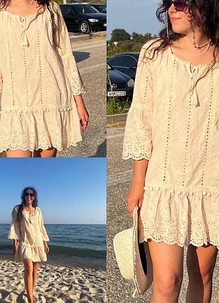 🧡вышитое платье