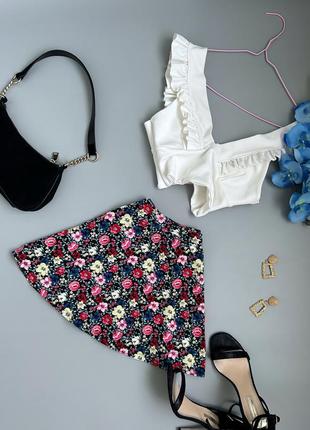 Спідниця в квітковий принт forever 21