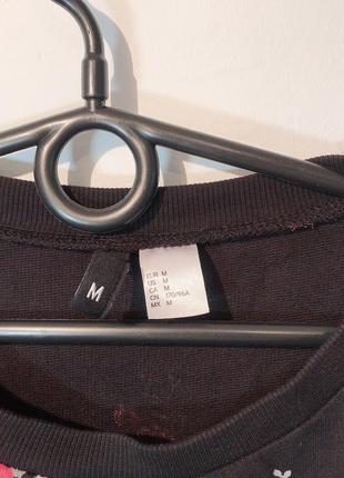 Базовый чёрный свитшот кофта толстовка батник m3 фото