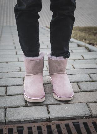 Шикарные меховые сапоги ugg mini bailey bow /осень/зима/весна😍2 фото