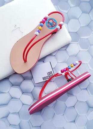 Красные босоножки сандалии бренд love moschino р.371 фото